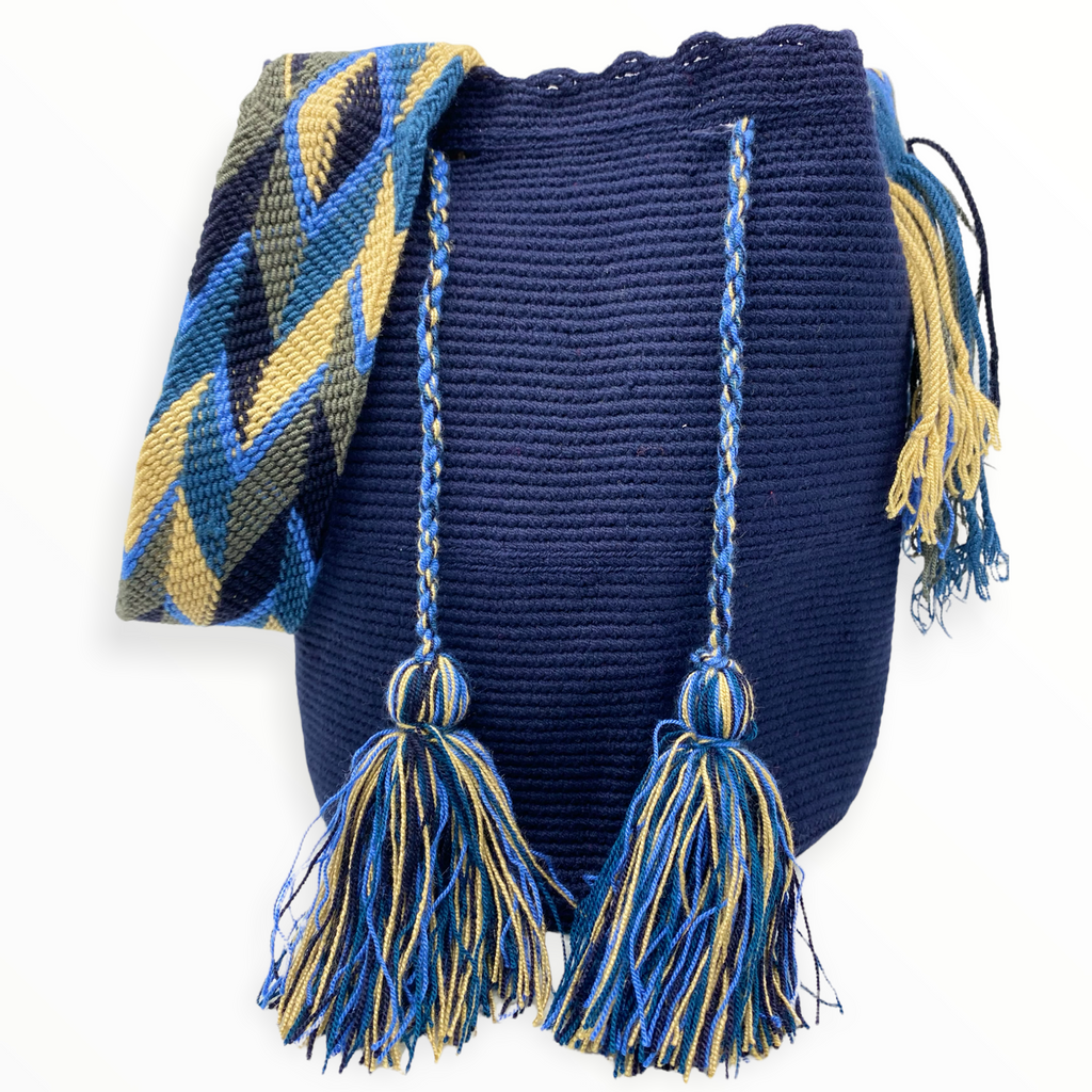 Blue Crochet Bag