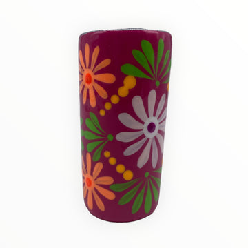 Pink Floral Hand-Painted Shot Glass: Elevate your drinking experience with this charming Pink Floral Hand-Painted Shot Glass. Crafted with meticulous attention to detail, it features delicate flowers hand-painted with artistic precision. 